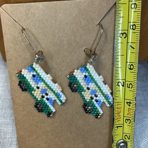 NWT Colorful Beaded Camper RV Earrings - Picture 4 of 5